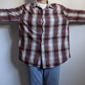 Vintage Levi's button front plaid shirt